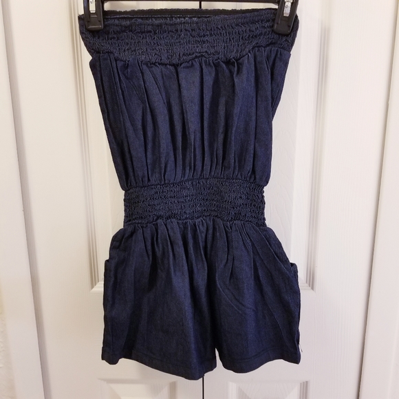 NWOT(Partial Tag) Denim Romper - Picture 3 of 10